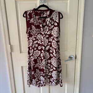 Theory silk floral dress - size S